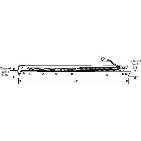 24in Window Channel Balance